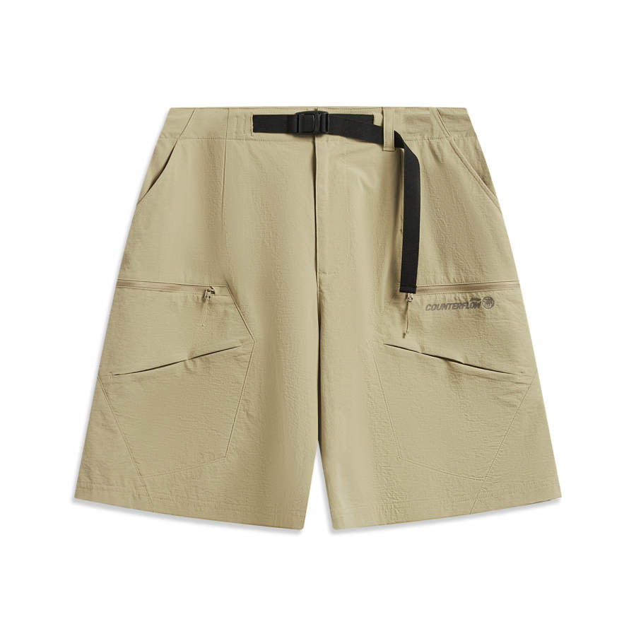 Li-Ning Li Ning Outdoor CF Tracing Sports Shorts Men's Authentic Khaki