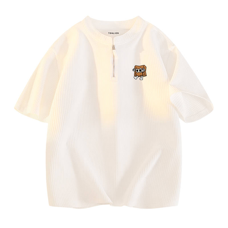 Tonlion T Shirts Unisex Crew Neck Moderate Straight Fit