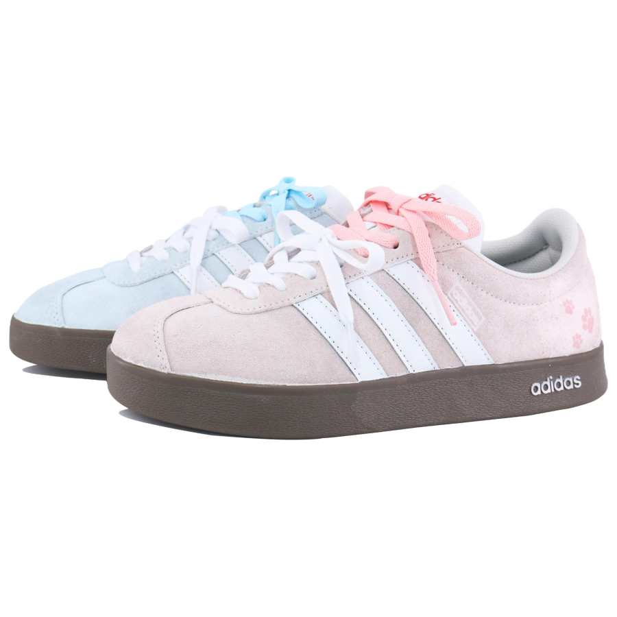 Adidas Adidas VL COURT 2.0 Lifestyle Low top Skateboard Shoes Unisex Blue Pink
