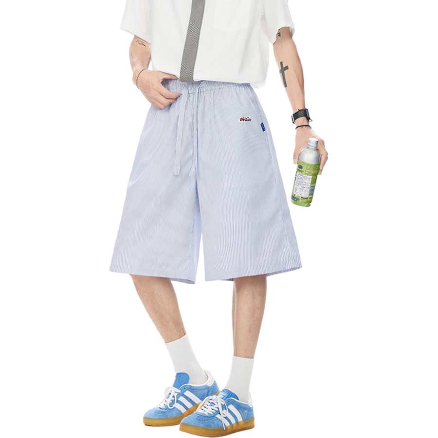 WARRIOR Casual Shorts Unisex Blue DIY Badge Moderate