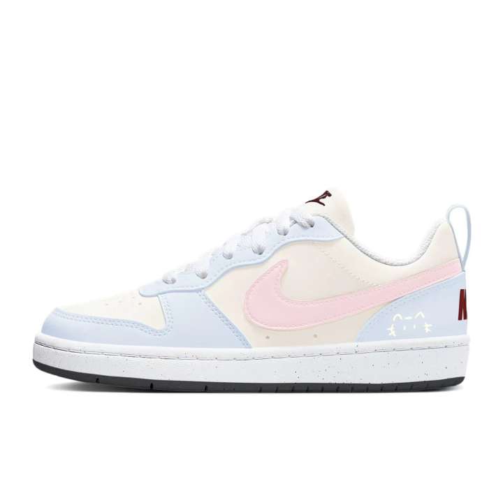 Nike Nike Court Borough Skateboard Shoes Women's Low Top Pink Blue