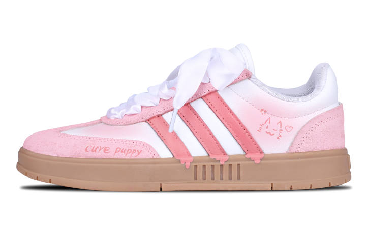 Adidas Adidas Gradas Coverage Lightweight Slip Resistant Low top Skateboard Shoes Unisex Pink