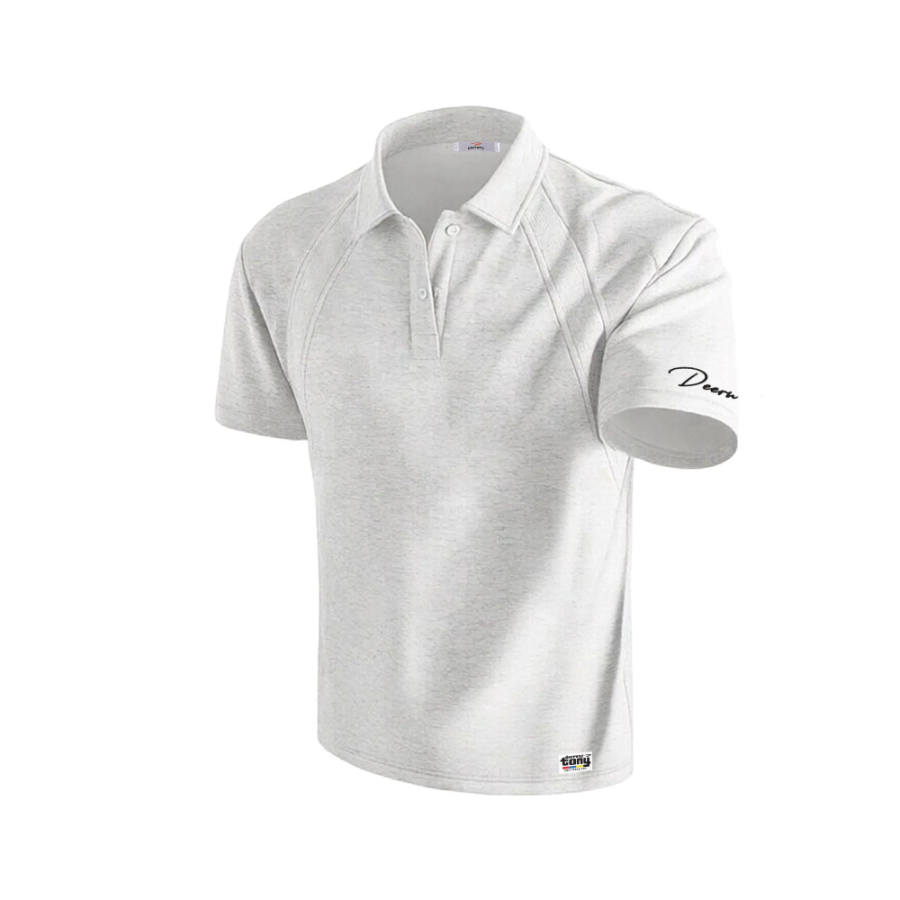 DEERWAY T Shirts Unisex Polo Collar Moderate Heavyweight