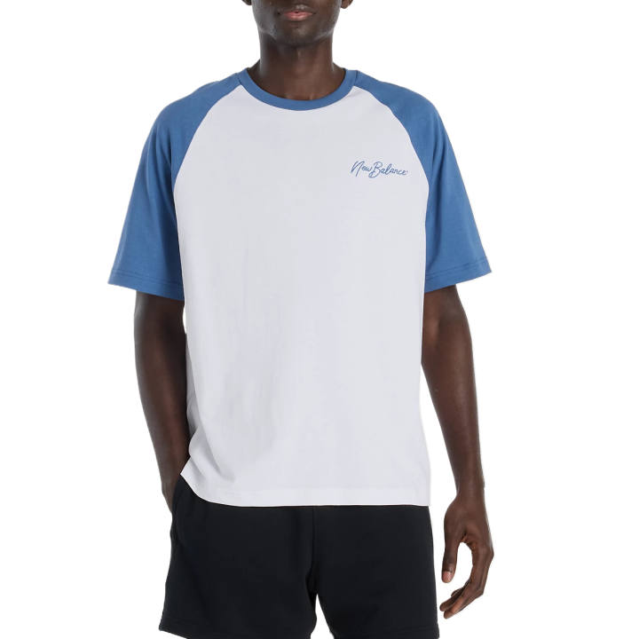 New Balance New Balance T Shirts Men's White Crew Neck Moderate