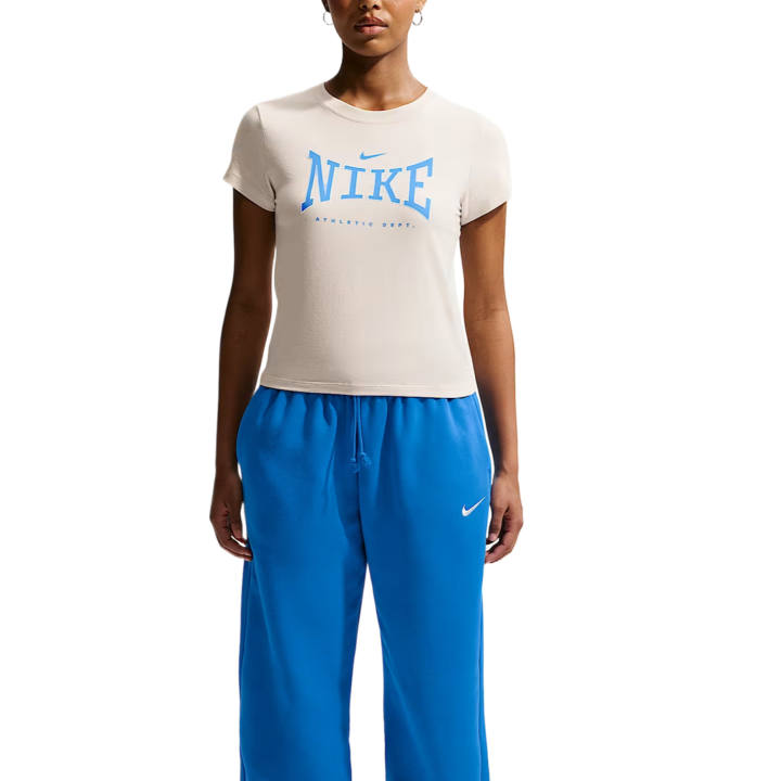 Nike Nike T Shirts Women's Light Orewood Brown Crew Neck