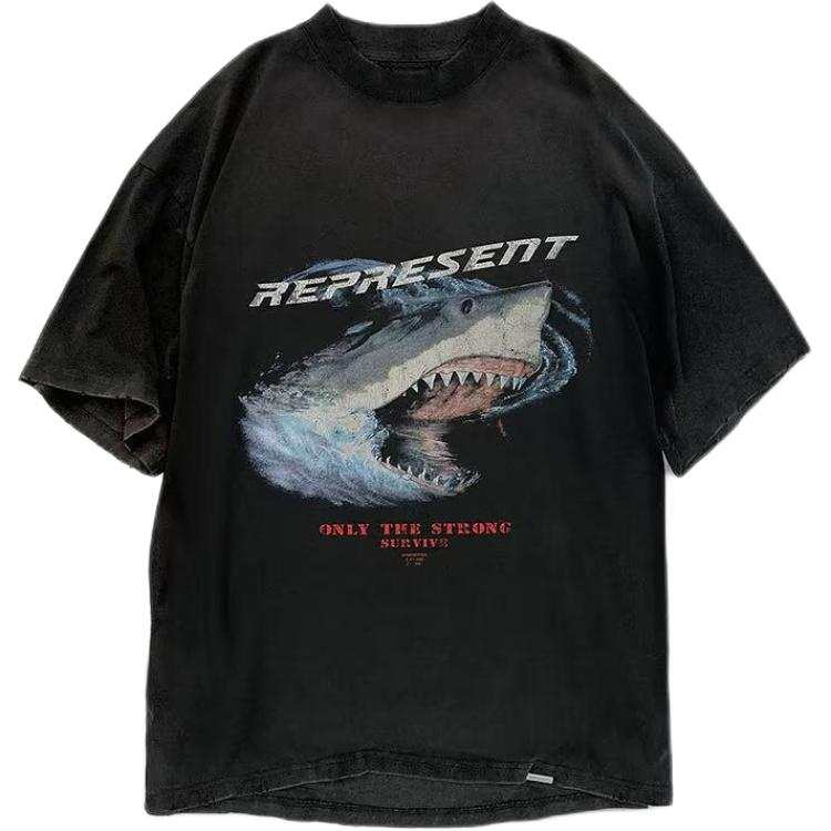 REPRESENT REPRESENT Only The Strong Survive Shark T Shirt