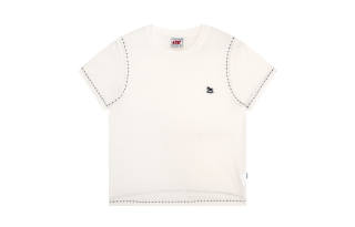 F426 T Shirts Women's Ecru Crew Neck Moderate Other