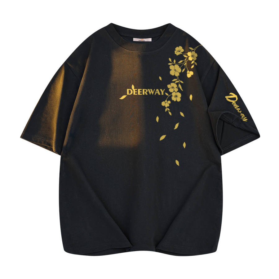 DEERWAY T Shirts Unisex Crew Neck Moderate Straight Fit
