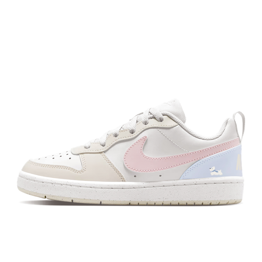 Nike Nike Court Borough Abrasion Resistant Low top Skateboard Shoes Women's Blue Pink