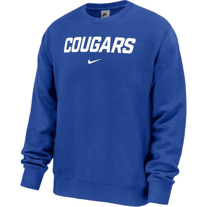 Nike Nike Byu Cougars Club Fleece Men's Nike Ncaa Pullover Crew-Neck Sweatshirt