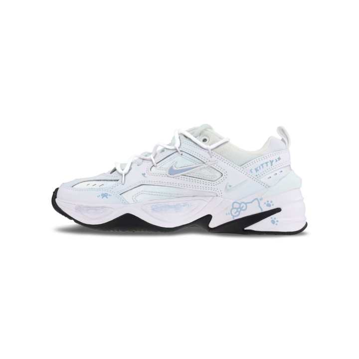 Nike Nike M2K Tekno Cow Leather Coverage Abrasion Resistant Slip Resistant Low top Chunky Sneakers Women's Blue White