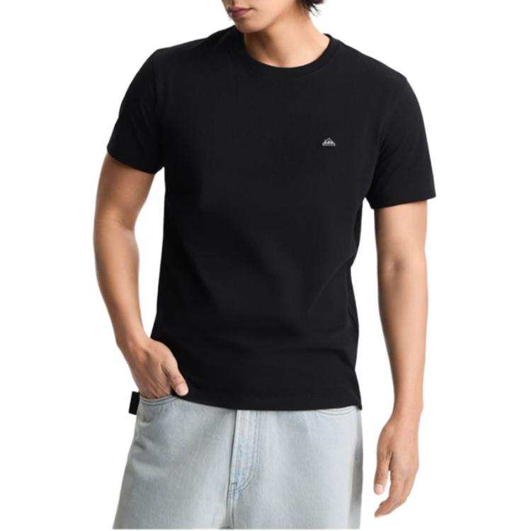 Lee Lee T Shirts Men's Black Crew Neck