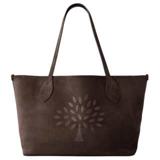 Mulberry Suede Shoulder Bag Large Women's Chocolate