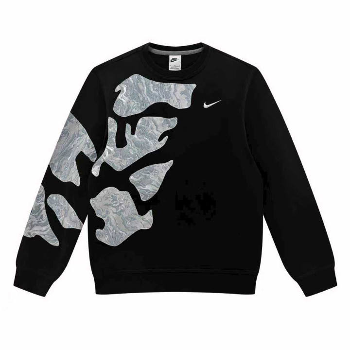 Nike Nike Club Sweatshirts Unisex Black Crew Neck Moderate