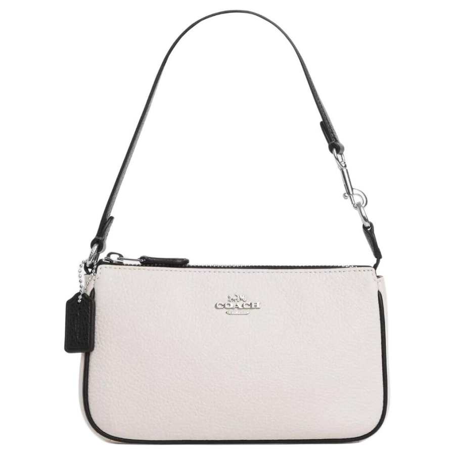 COACH Nolita Cow Leather Shoulder Bag, Handbag, Shoulder Bag Small Women's White