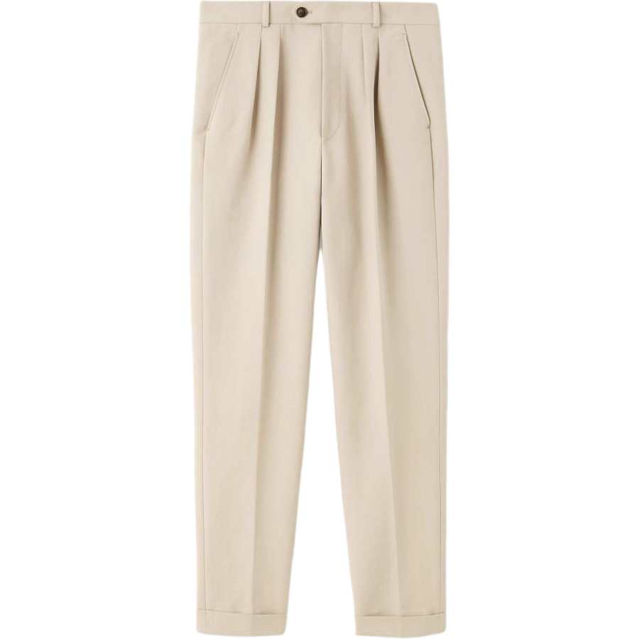 Loro Piana pleated cuffed trousers