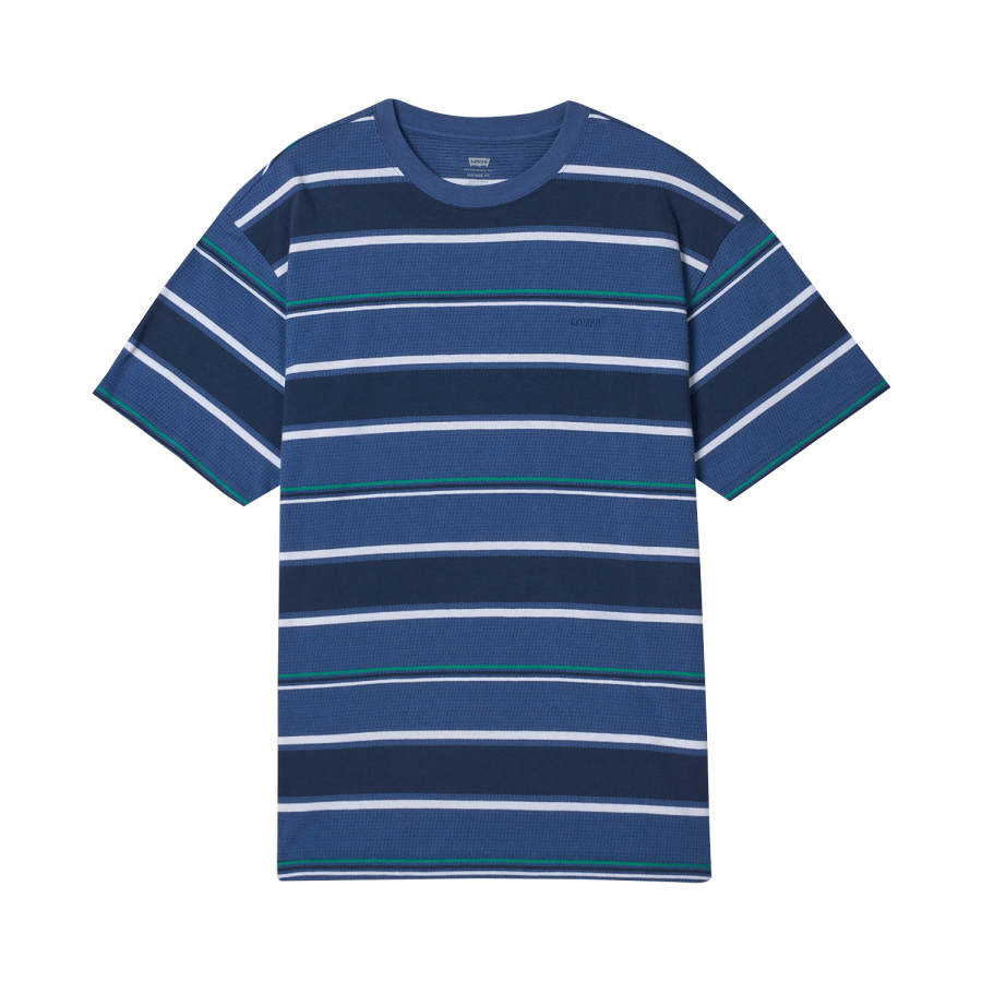 Levis Levis T Shirts Unisex Blue Crew Neck