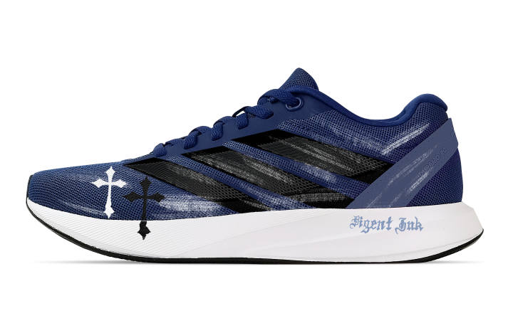 Adidas Adidas Duramo RC Running Shoes Unisex Low Top Black/White/Blue