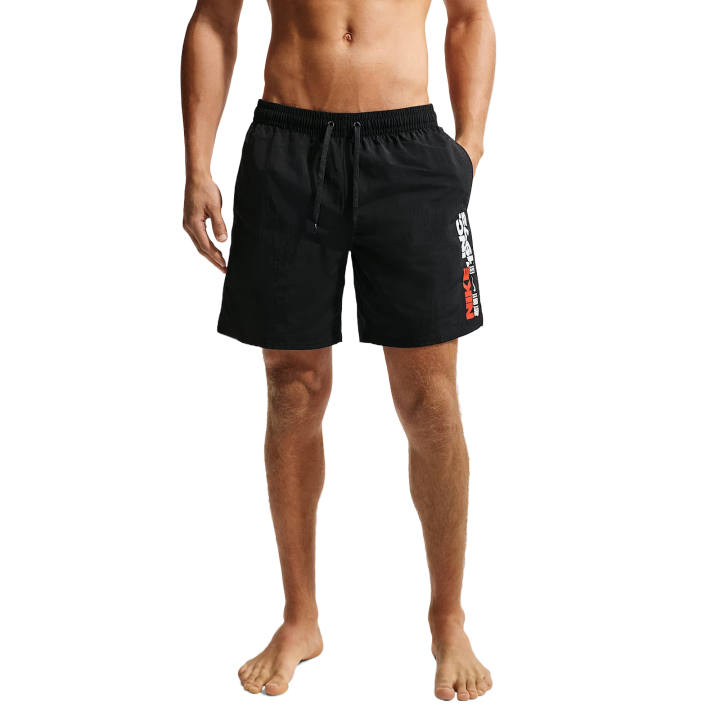 Nike Nike Swimming Shorts Men's Black/Bright Orange/Black/Black Moderate