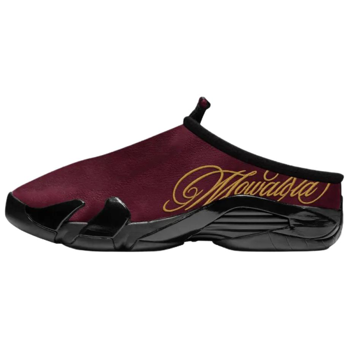 Jordan Jordan x Mowalola Air Jordan 14 Closed Toe Slippers Unisex Burgundy