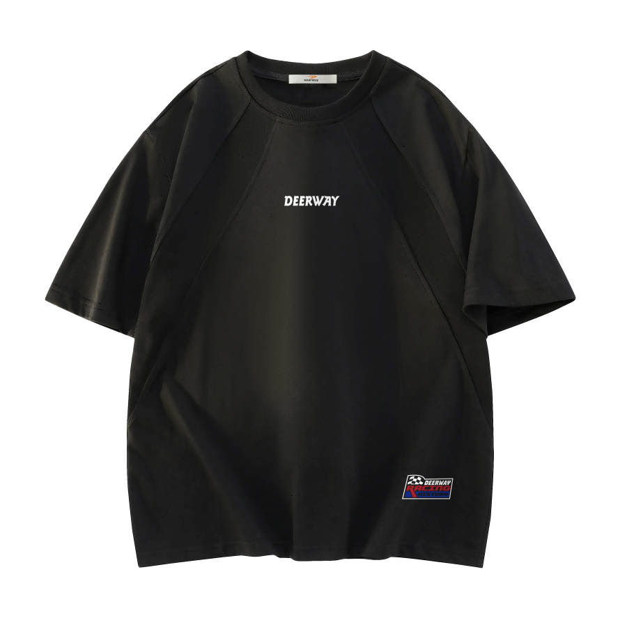 DEERWAY T Shirts Unisex Crew Neck Thin Straight Fit