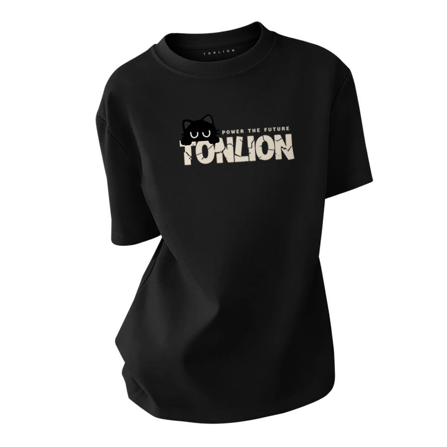 Tonlion T Shirts Women's Crew Neck Moderate Straight Fit