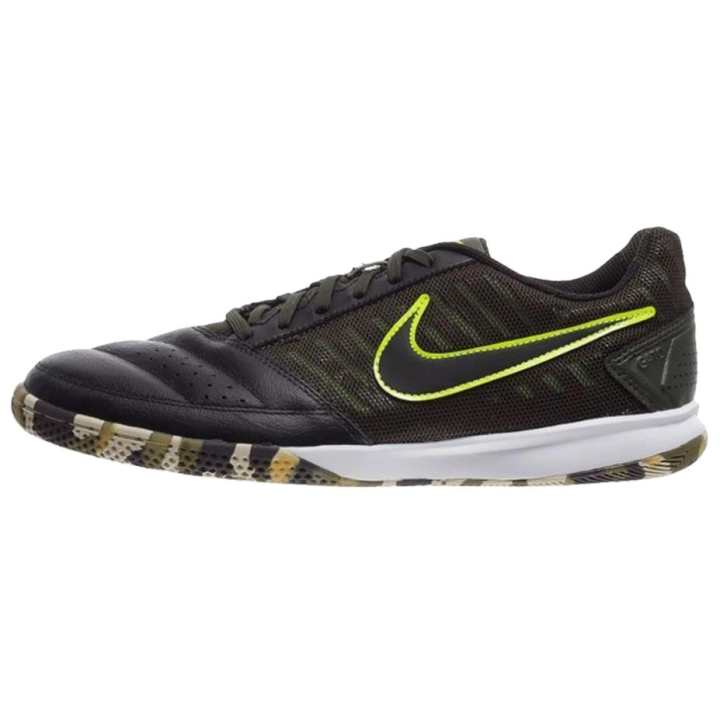 Nike Nike Gato II Indoor Cushioning Breathable Support Soccer Shoes Unisex Black Olive Green
