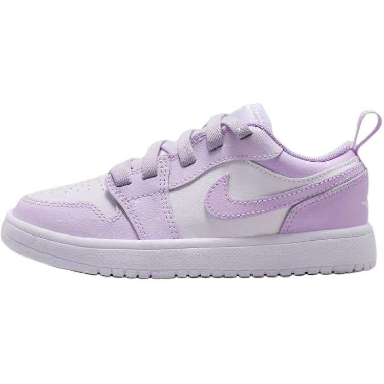 Jordan Jordan Air Jordan 1 Low top Children's Basketball Shoes White Light Purple Kids'