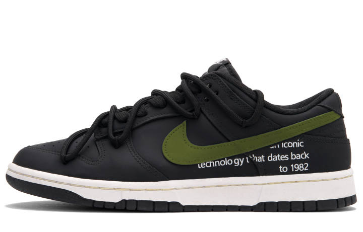 Nike Nike Dunk Prohibited Area B Low top Skateboard Shoes Unisex Black Green