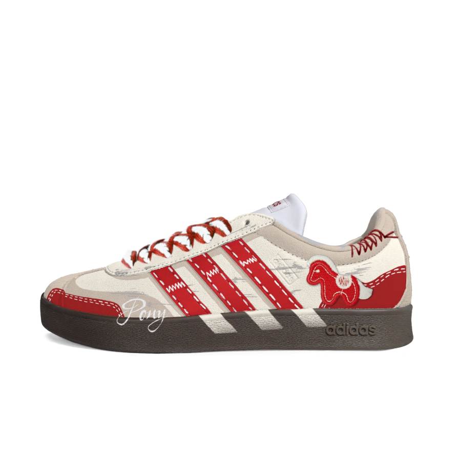 Adidas Adidas VL COURT 2.0 Skateboard Shoes Unisex Low Top White