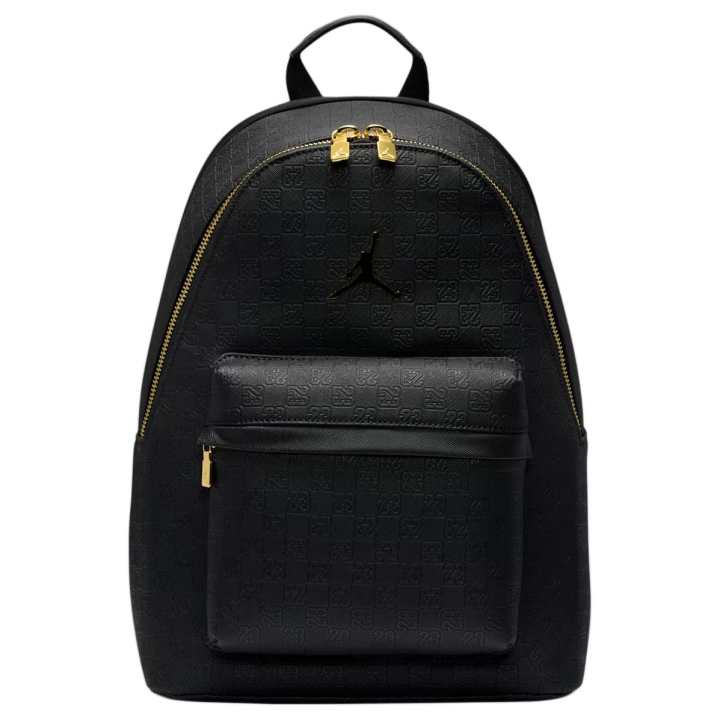 Jordan Jordan Monogram Polyurethane Backpack Unisex Black