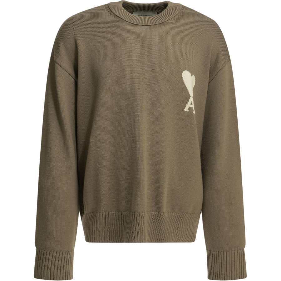 AMIPARIS AMIPARIS Sweaters Men's Beige Crew Neck Moderate