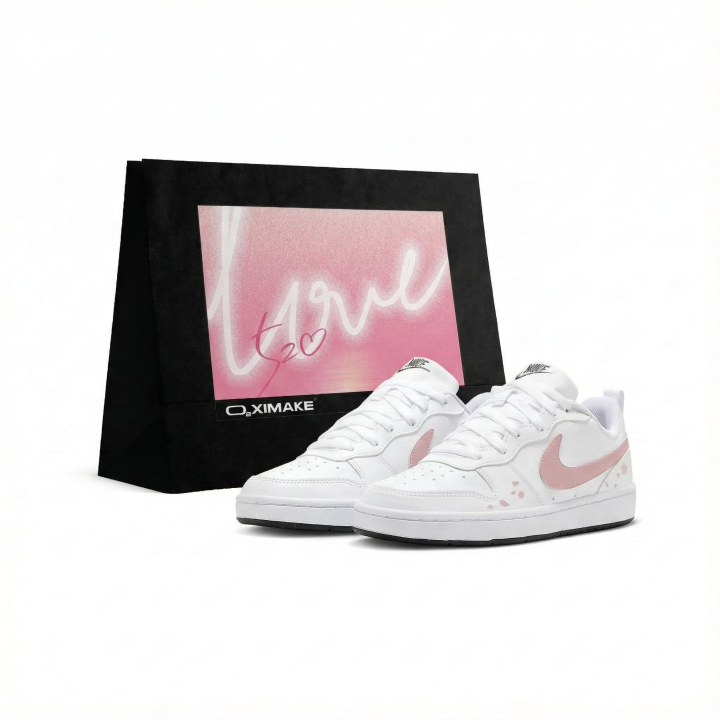 Nike Nike Court Borough Skateboard Shoes Women's Low Top Pink