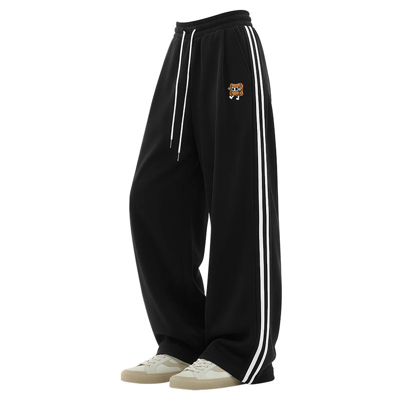 Tonlion Casual Pants Unisex Moderate Straight Fit Pants
