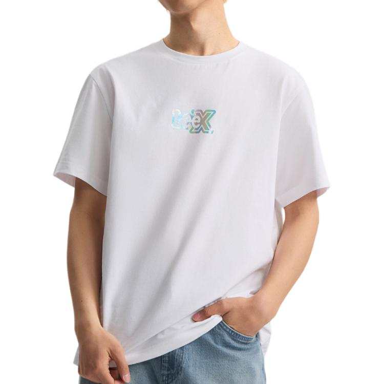 Lee Lee T Shirts Men's White Crew Neck