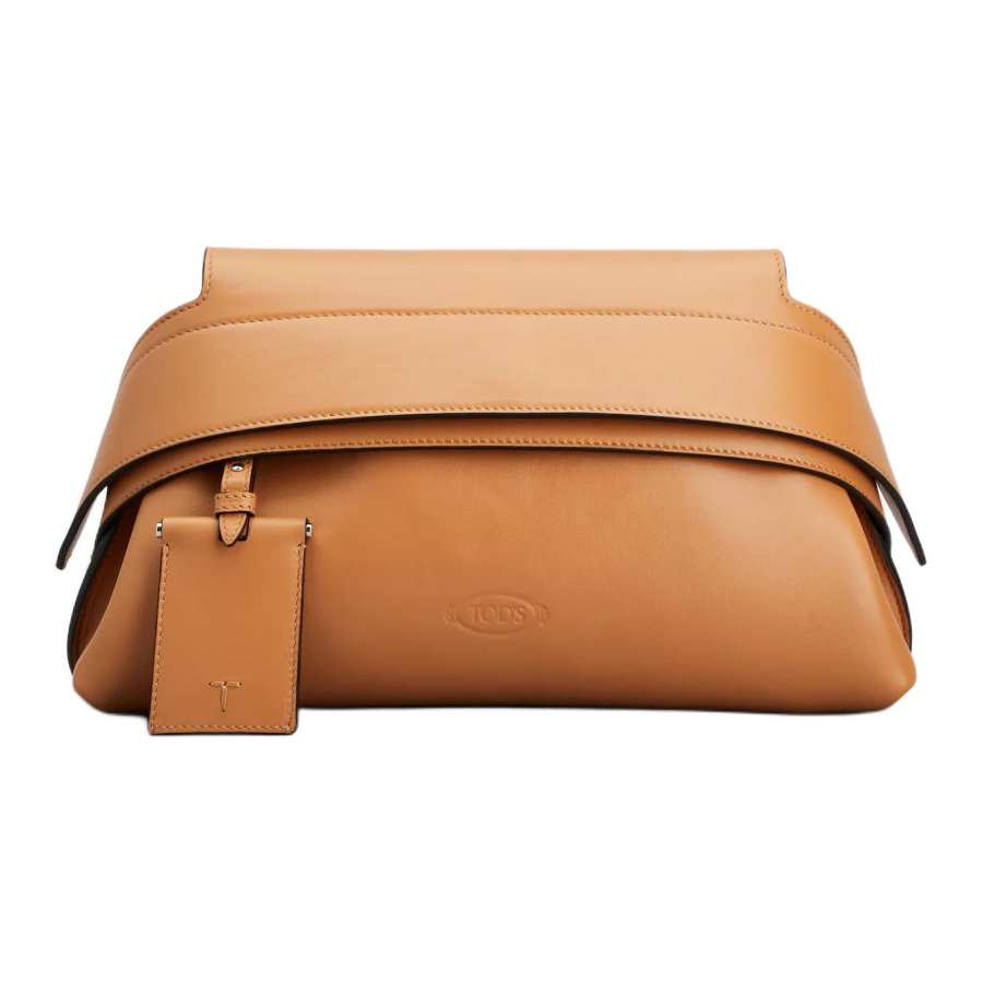 TOD'S Calfskin Shoulder Bag Mini Women's Brown