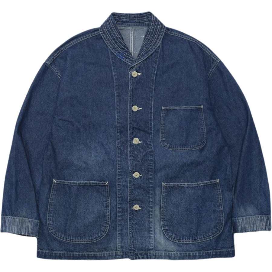 MADNESS MADNESS Denim Jackets Unisex Blue Lapel Moderate
