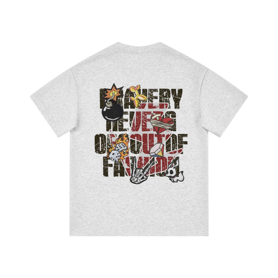 DEERWAY T Shirts Unisex Crew Neck Moderate Straight Fit