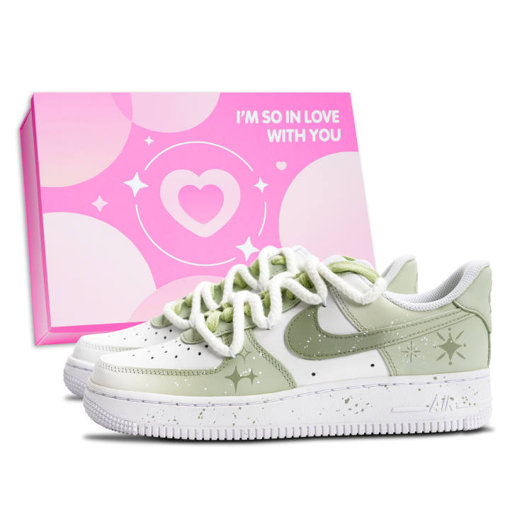Nike Nike Air Force 1 Skateboard Shoes Unisex Low Top White/Green