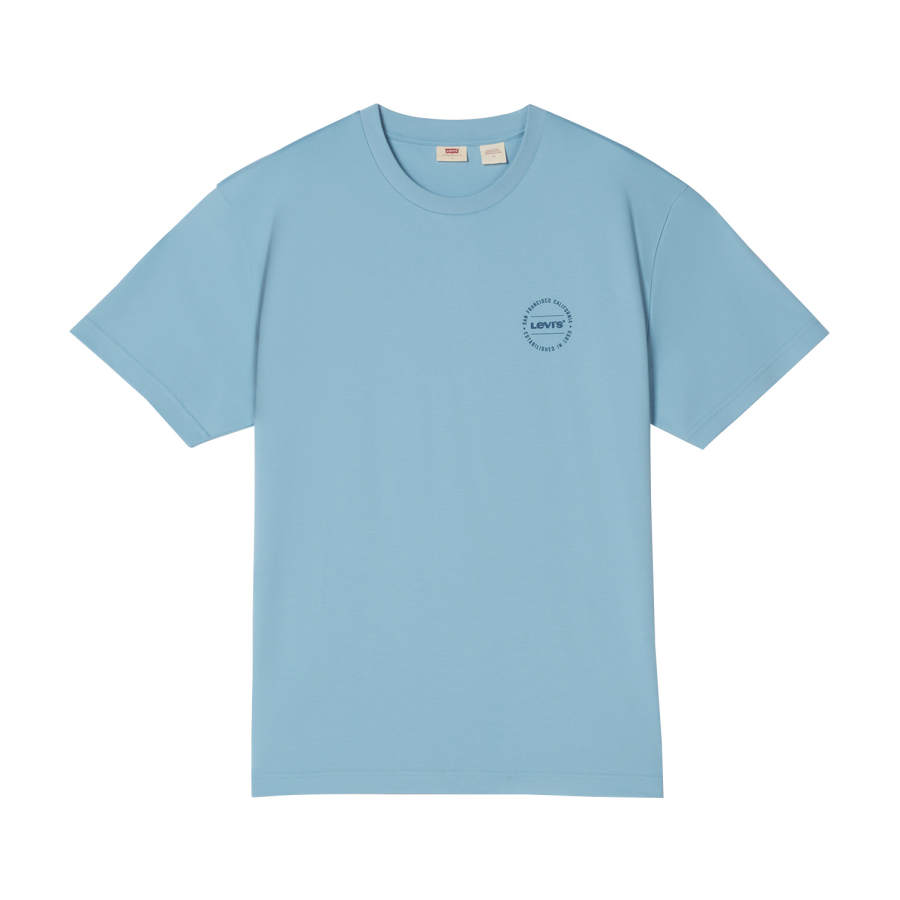 Levis Levis T Shirts Unisex Light Blue Crew Neck