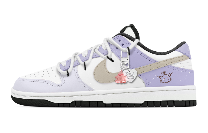 Nike Nike Dunk Ghost Story 1 Synthetic Leather Abrasion Resistant Slip Resistant Low top Skateboard Shoes Unisex Purple