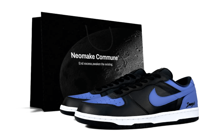 Nike Nike Big Skateboard Shoes Men's Low Top Blue Purple