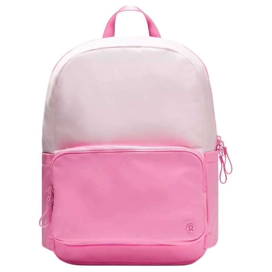 Lululemon Everywhere Nylon Backpack Women's Candy Pink Pearl Powder & Playful Khaki