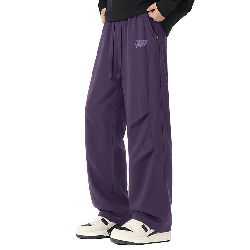 Tonlion Casual Pants Unisex Moderate Parachute Pants