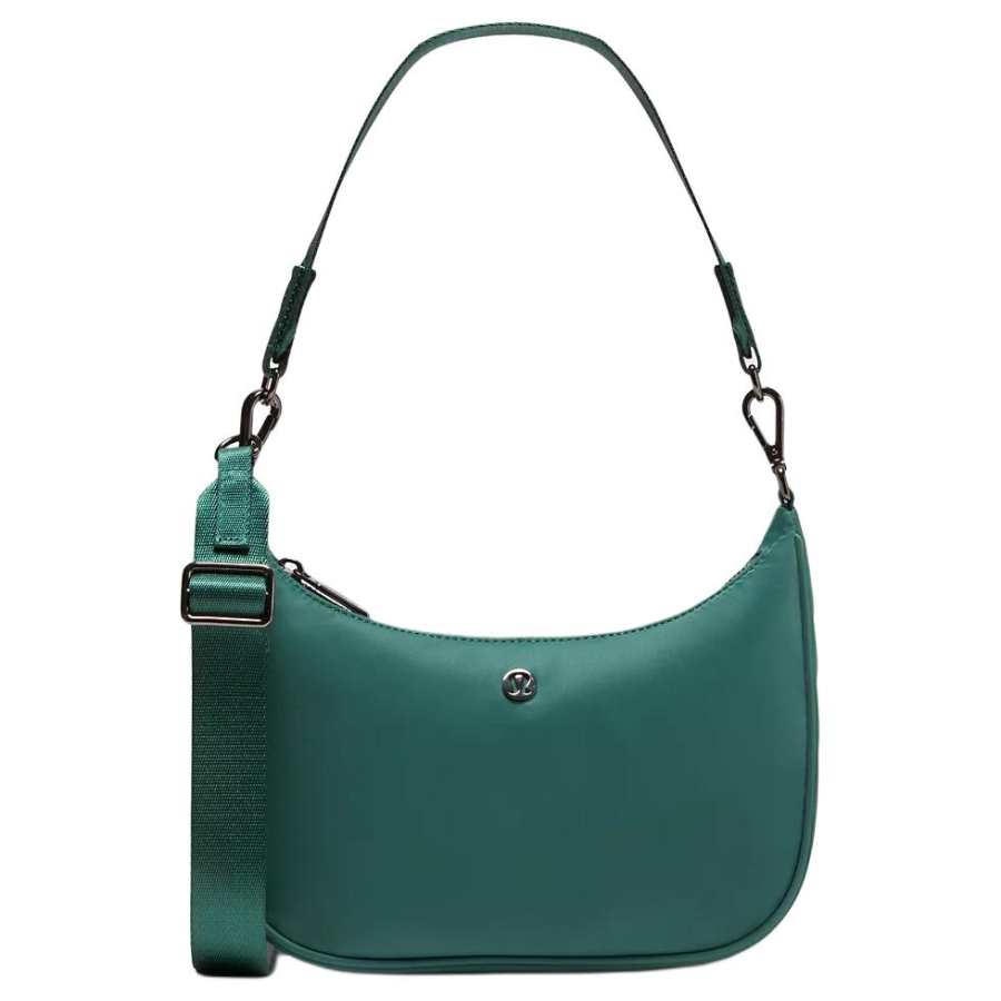 Lululemon City Essentials Recycled Nylon Shoulder Bag Women's Deep Sea Green