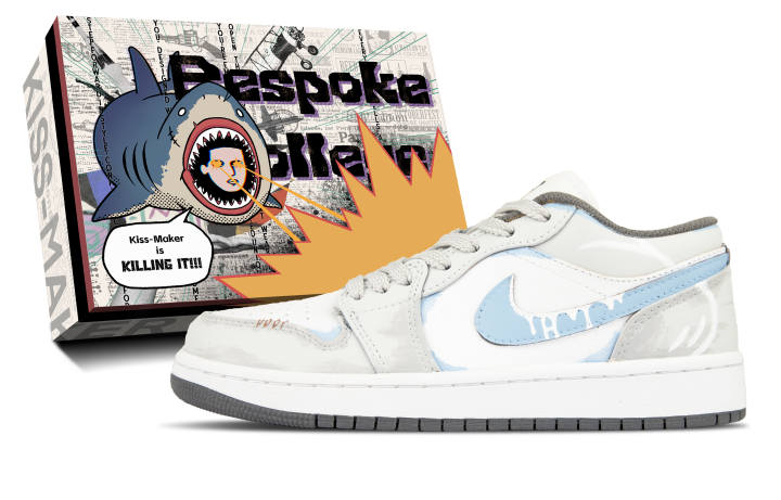 Jordan Jordan Air Jordan 1 Leather Low top Children's Basketball Shoes White Unisex