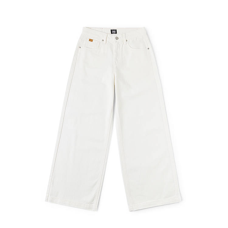 Lee Lee Jeans Women's White Moderate Wide Leg Pants