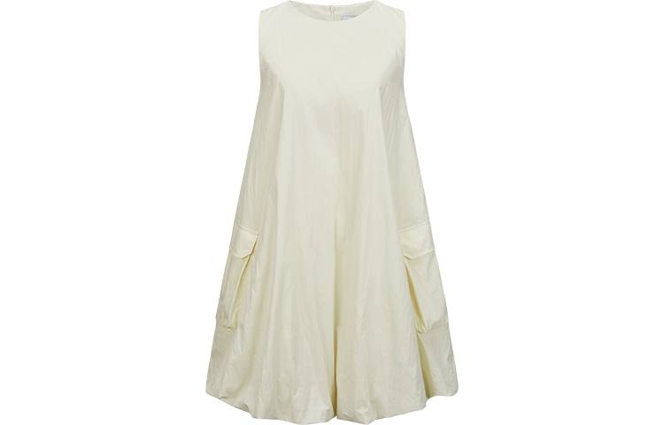 URBAN REVIVO Sleeveless Dress Women's Ecru