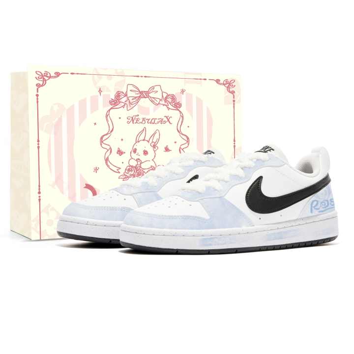 Nike Nike Court Borough Shopping Bag, Cyan Mist Overlap Height Increasing Abrasion Resistant Slip Resistant Low top