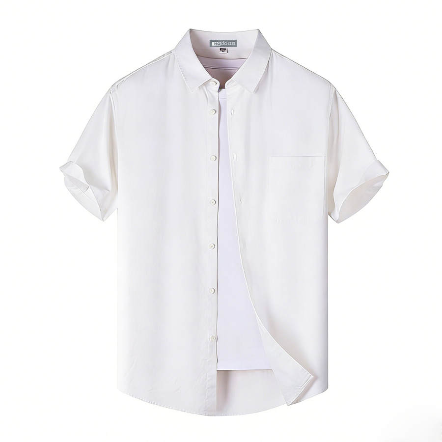 Hodo Shirts Men's Lapel Thin Workwear